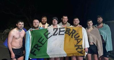 Dublin lads take ice cold sea plunge this month to raise money for Women's Aid