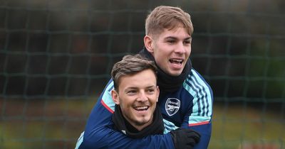 Emile Smith Rowe's brilliant 11-word Instagram message to Ben White after Arsenal beat Wolves