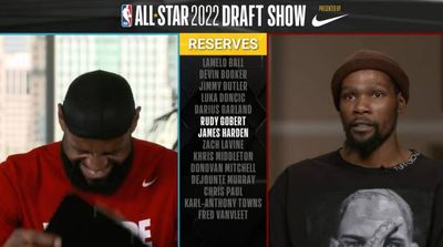 LeBron James Cracks Up as Kevin Durant Picks Rudy Gobert Over James Harden for All-Star Team