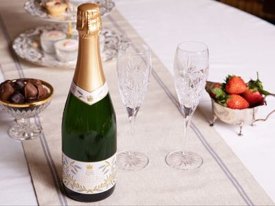 Bottoms up: Buckingham Palace has released its own sparkling wine