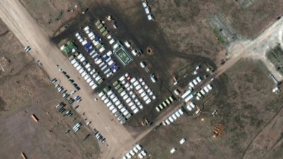 Satellite images show increased Russian troop buildup near Ukraine's borders