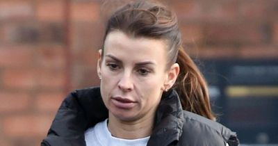 Coleen Rooney looks downcast as she breaks cover after defending marriage in documentary