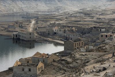 Ghost village emerges in Spanish reservoir after major drought