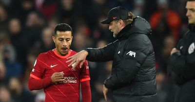 Thiago Alcantara makes 'dangerous' Liverpool admission as Jurgen Klopp fumes at referee
