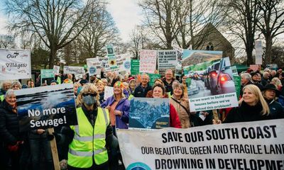 ‘Sewage discharges will be routine’: Chichester protests at Tory housing targets