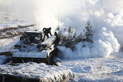 US warns of ‘massive’ response to Russian aggression as Biden calls Putin