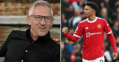 Gary Lineker responds as Jadon Sancho seals Man Utd first vs Southampton