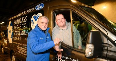 Glasgow homeless charity gifted 'lifeline' crew van that will 'help reduce drugs deaths'