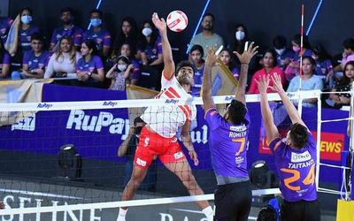 Prime Volleyball League | Kolkata Thunderbolts registers its third win