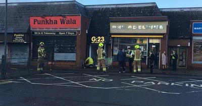 Glasgow row of shops evacuated due to suspected gas leak with police at scene