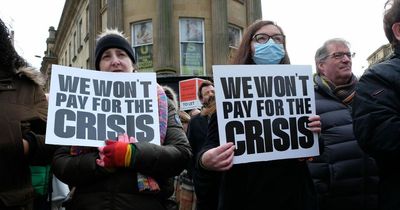 Cost of living protesters descend on Newcastle city centre with chants of ‘Tories out’