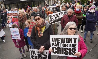 Protesters across UK demonstrate against spiralling cost of living