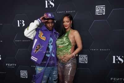 Rihanna showcases growing baby bump alongside A$AP Rocky at Fenty party