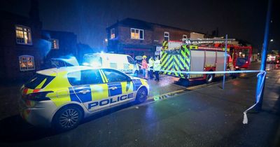 Main road closed as firefighters battle blaze in derelict pub