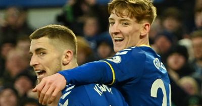 Everton fans love what cameras caught Anthony Gordon doing just after final whistle