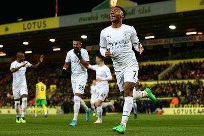 Norwich 0-4 Man City: Raheem Sterling hat-trick sends Premier League leaders 12 points clear