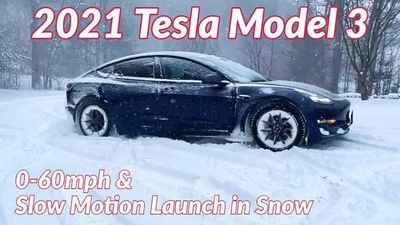 Tesla Model 3 Put Through The Paces In A Blizzard