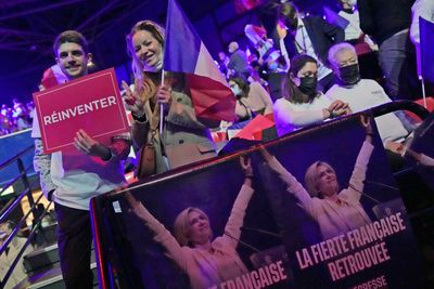 French presidential candidate Pécresse holds 1st big rally
