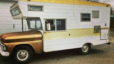 Weird 1966 Chevrolet Pickup Camper Doesn't Even Have A Cab