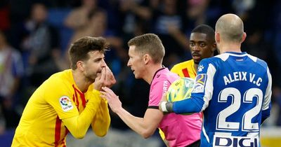 Barcelona held by Espanyol in blow to Champions League hopes as Gerard Pique sent off