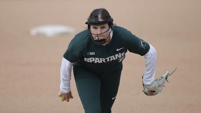 Michigan State softball pitcher Ashley Miller throws perfect game