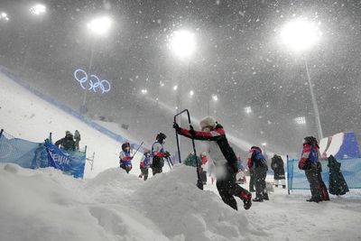 AP PHOTOS: Erin Jackson, snow highlight day 9 of Olympics