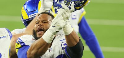 The Rams’ radio broadcast loved Aaron Donald’s celebration on Super Bowl-clinching play