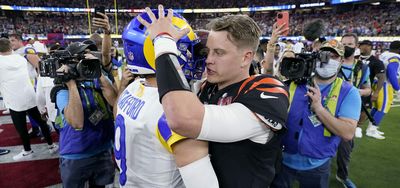 Matthew Stafford and Joe Burrow shared an incredibly classy moment after Super Bowl 56