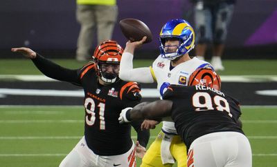 This angle of Matthew Stafford’s no-look pass to Cooper Kupp is incredible