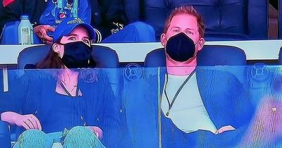 Prince Harry attends Super Bowl 2022 with cousin Princess Eugenie