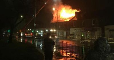 Edinburgh building engulfed in flames as roof blaze burns late into the night