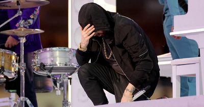 Eminem takes the knee at Super Bowl halftime show