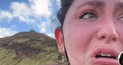 American tourist in Edinburgh goes viral after hilarious Arthur's Seat climb