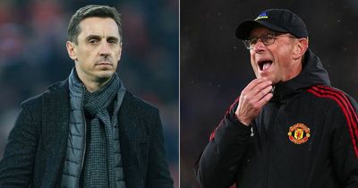 Ralf Rangnick and Gary Neville disagree over "disgusting" blame for Man Utd's struggles