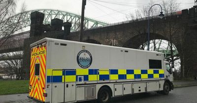 Police divers at scene of Runcorn Bridge murder arrest