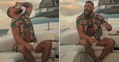 Conor McGregor fans spot hidden detail in photos as UFC star drinks on yacht