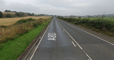 Three people rushed to hospital after car leaves road and crashes in Falkirk