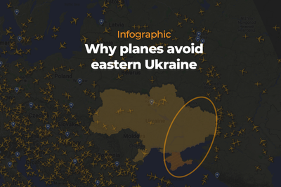 Infographic: Why aeroplanes avoid eastern Ukraine
