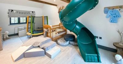 Stunning six-bedroom 4,000sqft home with indoor SLIDE listed for less than £1m