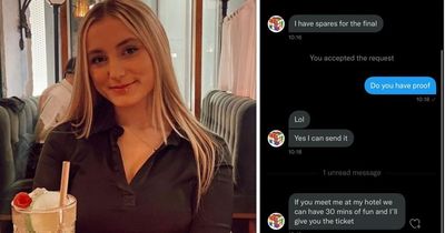 Student left feeling sick after being offered cup final tickets in return for '30 minutes of fun'