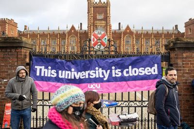 University staff begin strike action in Northern Ireland