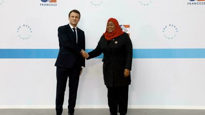 France's Macron hosts Tanzanian counterpart in Paris ahead of EU-AU summit