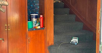 Woman gives dingy staircase a colourful makeover - and it looks just like the famous stairs in Netflix's Squid Game