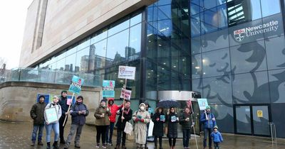 'We're at breaking point' say Newcastle university staff as they begin strike action over pensions and pay