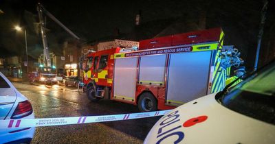 Two arrested after huge fire at derelict Salford pub