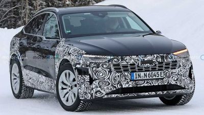 New Audi E-Tron Sportback Spy Pics Show Chrome-Trimmed Crossover