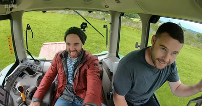 Emmerdale stars Danny Miller and Adam Thomas turn up on Kelvin's Big Farming Adventure but vegans slam Kelvin Fletcher