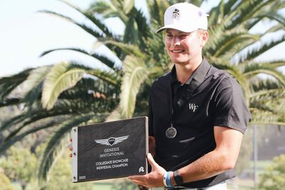 ‘Pretty dang cool’: Wake Forest’s Michael Brennan earns spot in Tiger Woods’ event after winning Genesis Invitational Collegiate Showcase