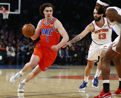 NBA Twitter reacts to Josh Giddey’s career night at MSG