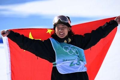 Chinese teen snowboard star Su adds 'insane' Olympic gold to silver